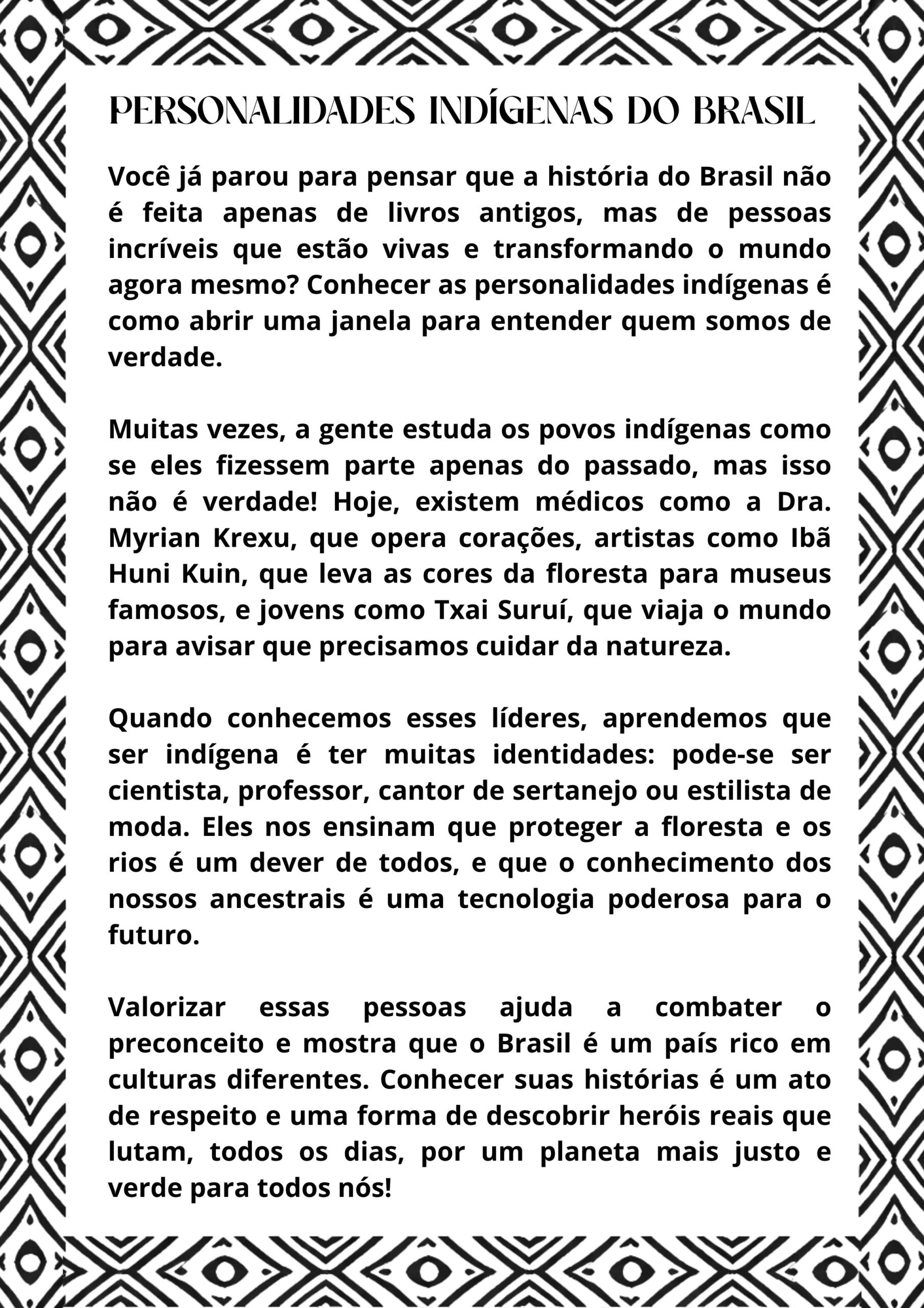 PERSONALIDADES INDÍGENAS - Imagem 6