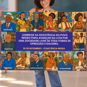 CARTAZ AMPLIADO - 14 PERSONALIDADES NEGRAS